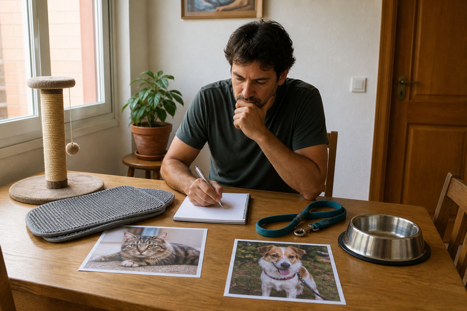 Gato o perro al adoptar: cómo decidir la especie según piso, tiempo y rutina