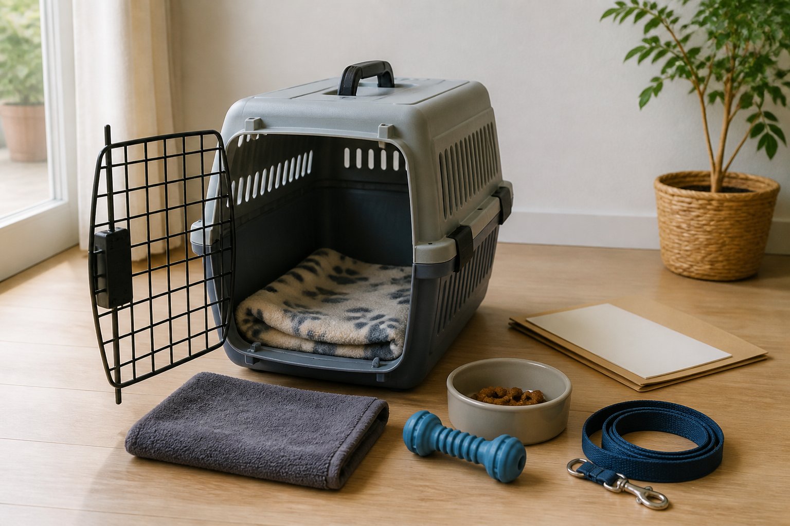 Acostumbrar al transportín tras adoptar: práctica en casa y qué preguntar