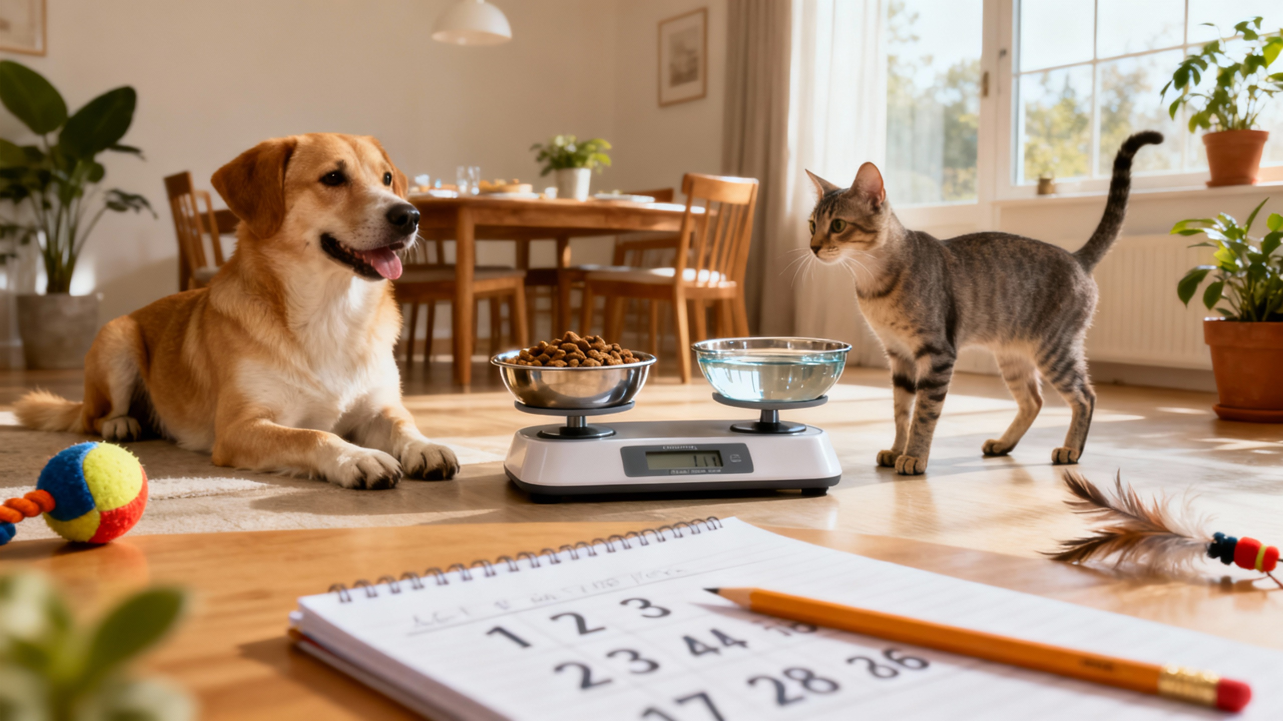 Cómo mantener el peso ideal de tu mascota: guía práctica para perros y gatos