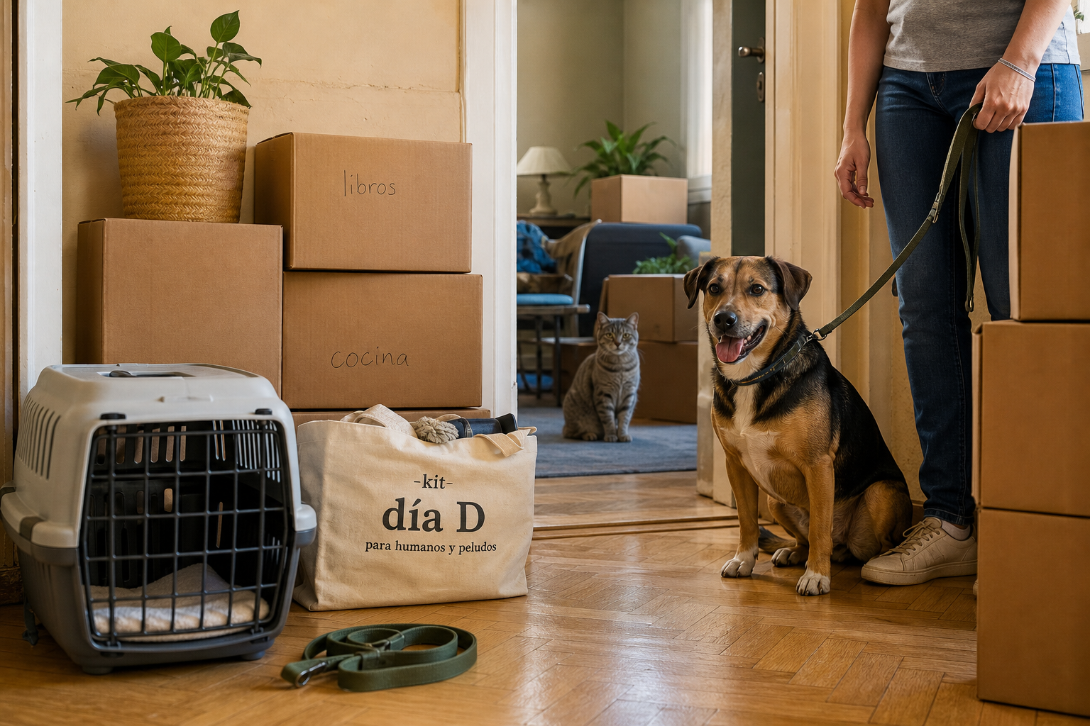 Mudanza con perro o gato: cómo prepararla, el día D y los primeros días