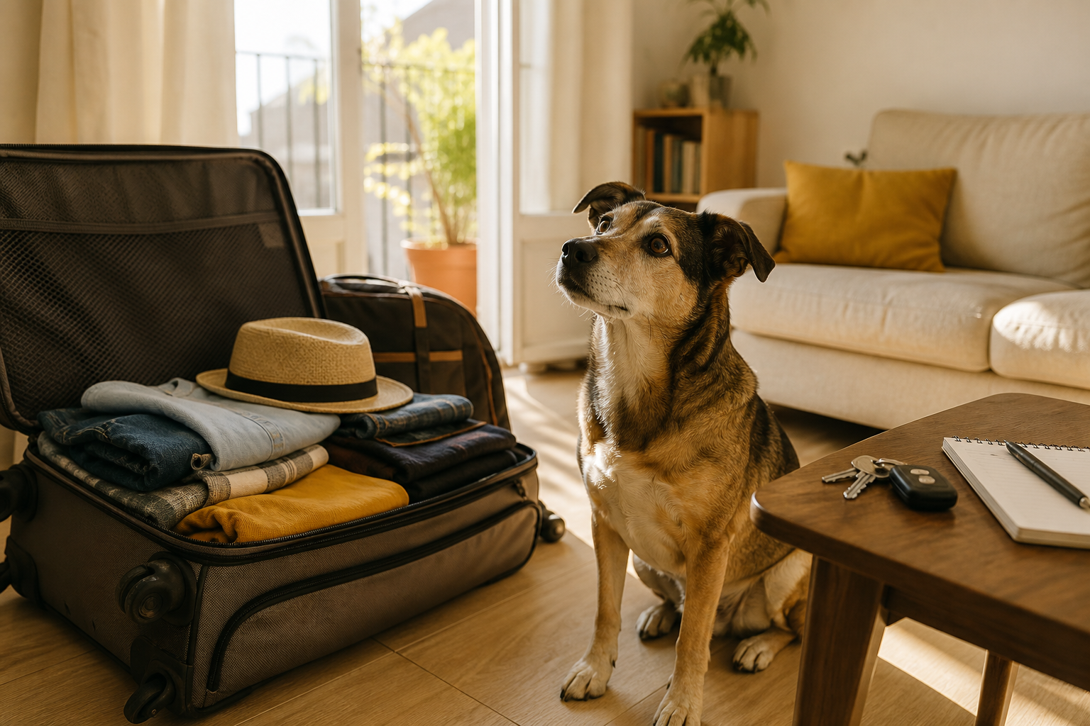 Vacaciones con mascota en casa: cómo organizarte sin dejarla sola ni estresarla